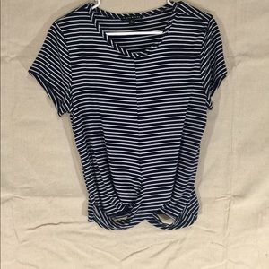 HAUTE MONDE BLUE AND WHITE STRIPES